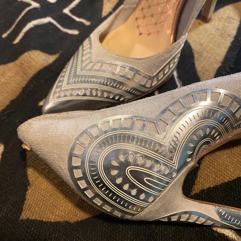 Ted Baker Kwistina Heels Silver - Picture 5 of 6